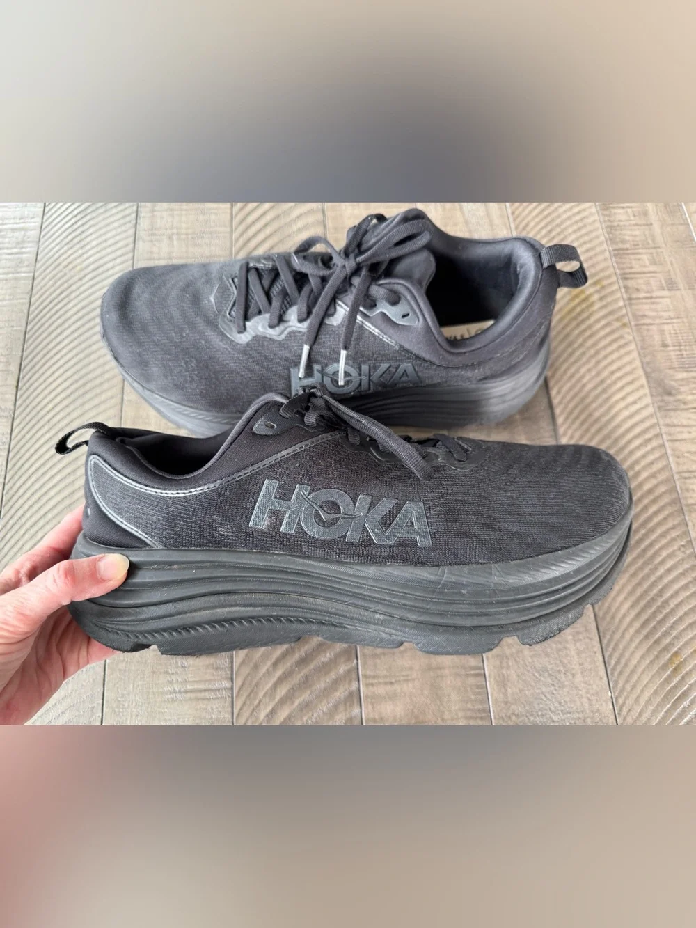 Hoka - HOKA One One Gaviota 5 Black Running Shoe Men’s Size 10 2E (Wide)